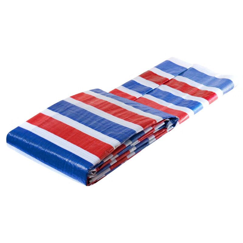 盛扬 HK-211 三色防雨布 防水防风篷布 普通款4米*50米 彩条布防雨布 单膜彩条布