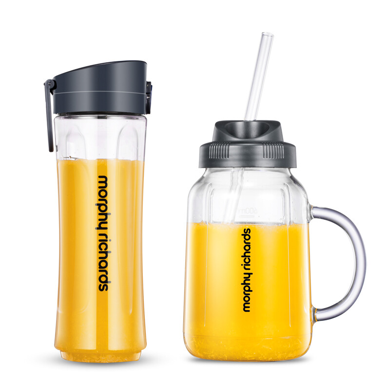 摩飞电器（Morphyrichards）榨汁机 便携式果汁机家用料理搅拌机梅森杯双杯水果电动榨汁杯MR9500