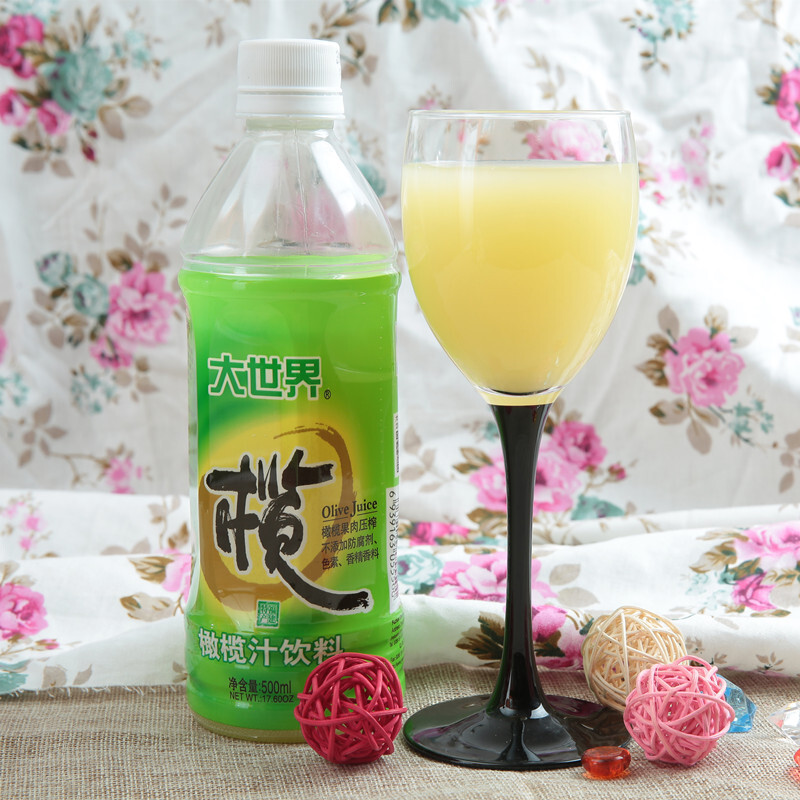 大世界 橄榄汁果汁饮料果味饮料500ml*4瓶饮料夏季凉饮果汁 大世界橄榄汁500ml*4瓶
