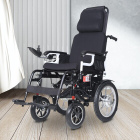 迈德斯特（香港） 电动轮椅车可折叠轻便老人残疾人代步车  【锂电池6AH  可上飞机】【续航约10公里】