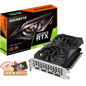 技嘉（GIGABYTE）【新款】RTX 3050 GAMING OC 魔鹰  电脑游戏显卡 1660 GAMING OC 6G升1660Ti