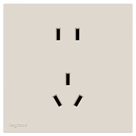 罗格朗（LEGRAND） 开关插座面板 五孔插座暗装电源套装 畅境奶油白五孔10只 插座