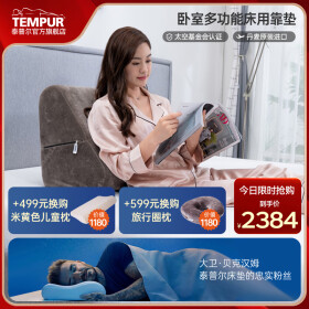 泰普尔（Tempur）tempur泰普尔丹麦原装进口记忆棉床头护椎靠垫大靠背垫靠垫护腰垫 床用靠垫