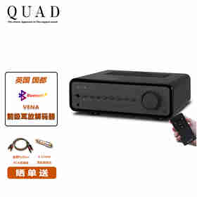 QUAD 英国国都 VENA薇娜HIFI功放 CS4398解码器 前级耳放扩音机功放音箱套装 钢琴黑