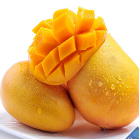 【村姐鲜果】 海南新鲜大台芒腰芒新鲜水果 皮薄肉厚核小香甜多汁5斤