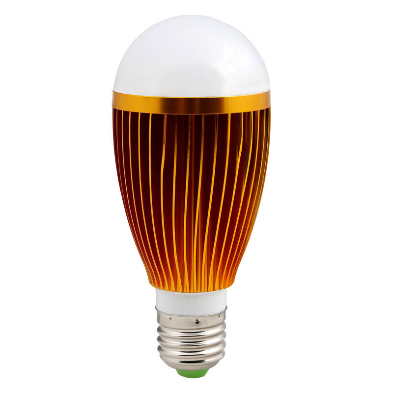 led球泡灯 灯泡 大螺口e27 高亮贴片光源 5w正白光 银白