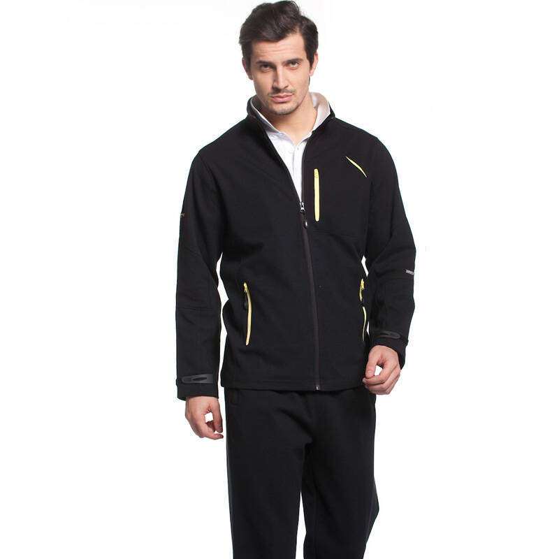 建侬 针织运动套装 商务休闲款 男女情侣装 5166 黑色/黑色 4xl