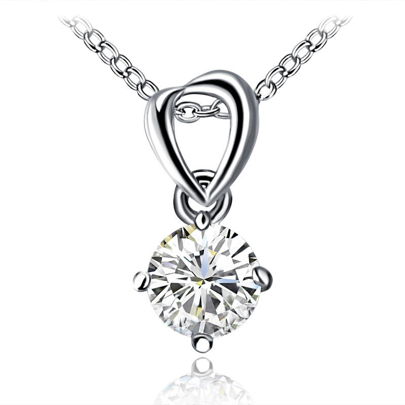 黛若柔美时尚八心八箭 80分sona钻石心形锁骨链 新娘项链女kh56