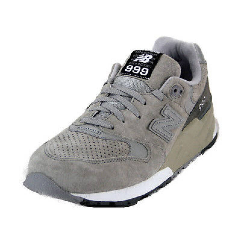 new balance 新百伦 男士绒面革简约运动鞋 ml999mg 灰色 us8.