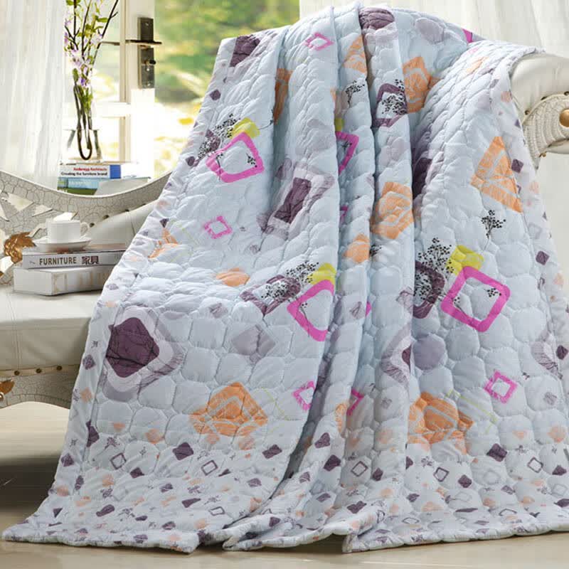 高纺100/%聚酯纤维 多针夏凉被 双人空调被 可水洗夏被超爽滑 品味