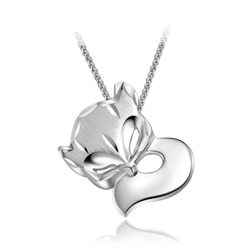 老福记 pt950铂金爱情狐狸铂金吊坠 ldp0032 新款 1.81g