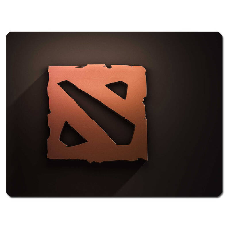 dota2刀塔2游戏动漫周边 dota2 logo 5mm精品鼠标垫 小号(220*180*5mm
