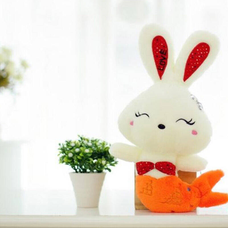 美人鱼兔子公仔 love兔公仔玩偶 婚庆压床娃娃 新婚礼品 毛绒玩具