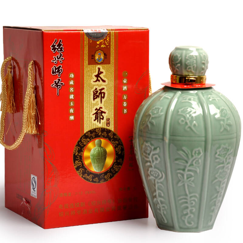 绍兴黄酒 师爷 太师爷酒 十五年陈酿 2l 半甜营养黄酒