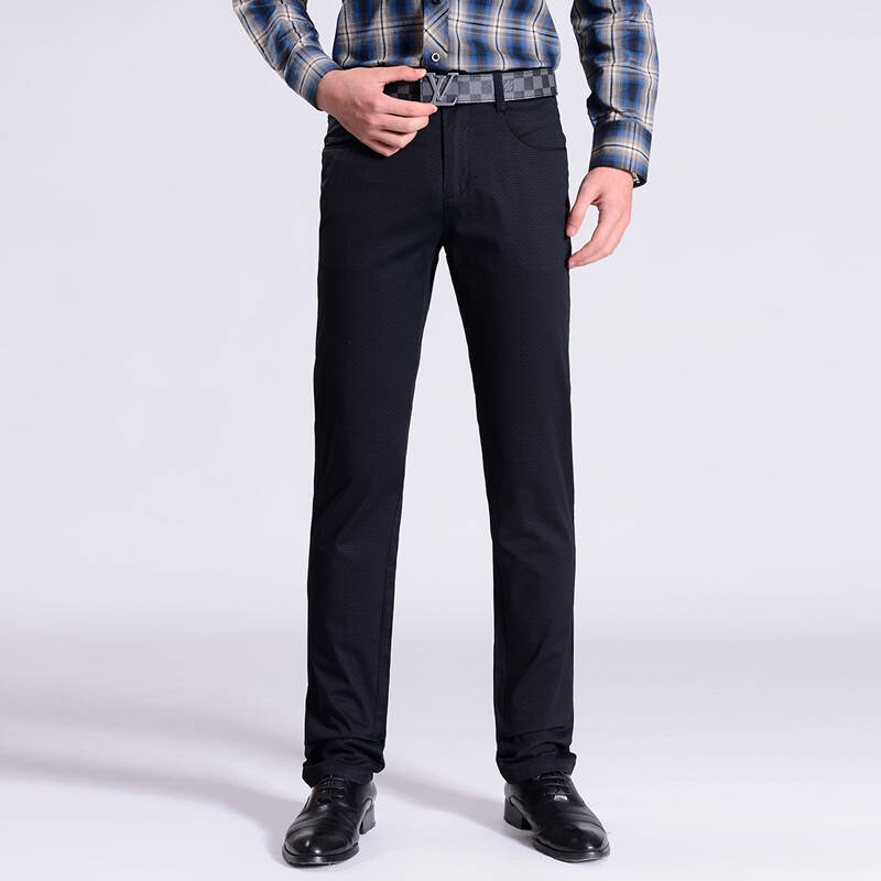 达思彼 2014夏装新款男裤弹力修身长裤中年男士裤装休