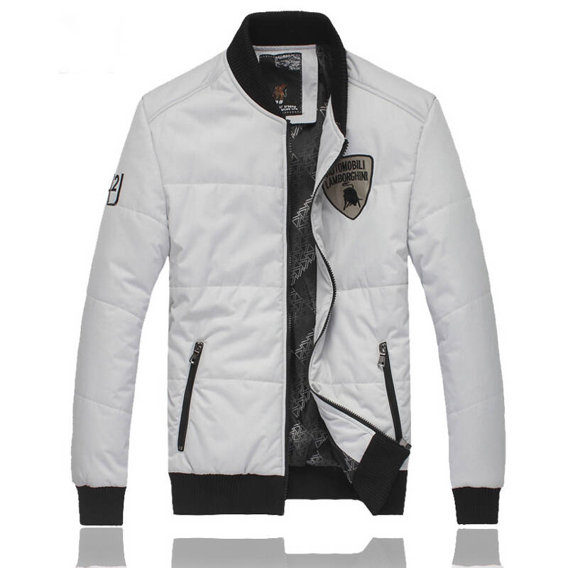 魏晋风度 2014春装新款男装外套 男士厚夹克韩版兰博基尼刺绣保暖棉衣