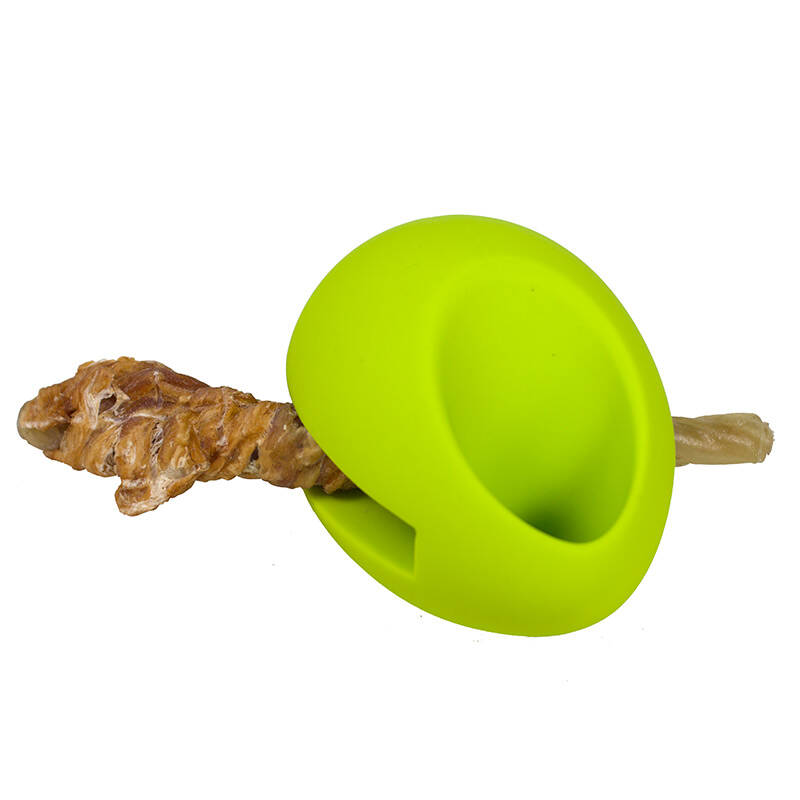 宠物蛋玩具 狗咬胶漏食球 环保乳胶 慢食球 有助饭后消化 健身 绿色