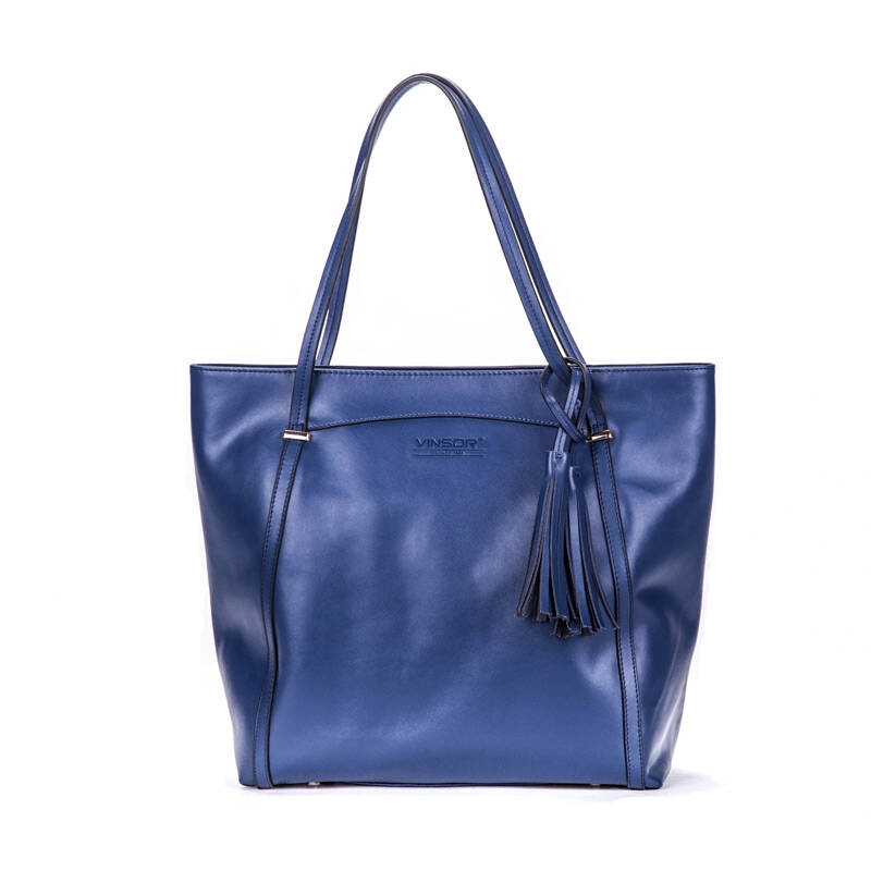温莎vinsor欧美时尚真皮女包 2014春大气手提单肩包包v3d741x014 蓝色