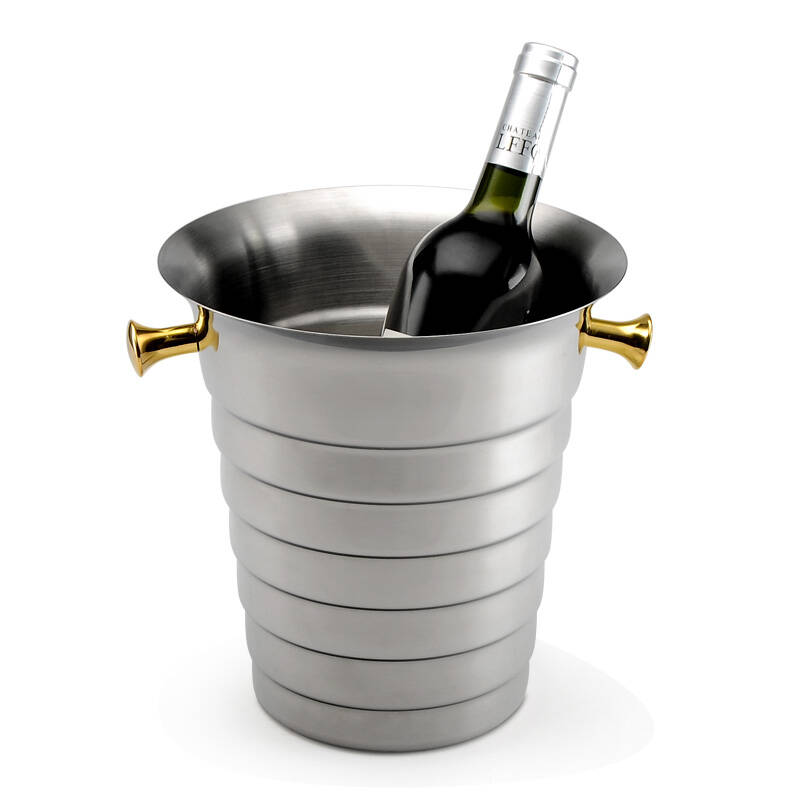 煌鹰 香槟桶 不锈钢 冰桶 意式螺纹金耳 冰酒桶 hy1573a