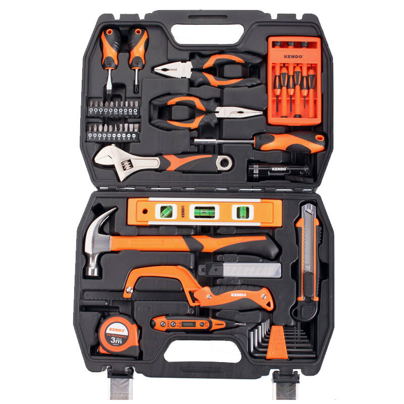 微酷kendo58件家用工具套装 电工维修工具组合套 五金工具箱 diy工具