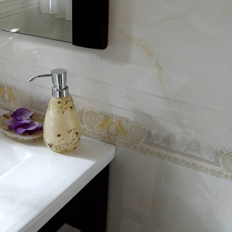 厨房卫生间瓷砖 墙砖 防滑不透水地砖 300*600 wp7003系列 腰线 70*