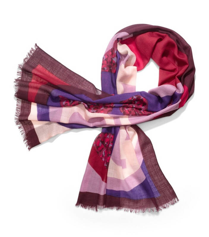 tory burch/托里伯奇 欧美代购 女款羊毛猫须长方形围巾41135110