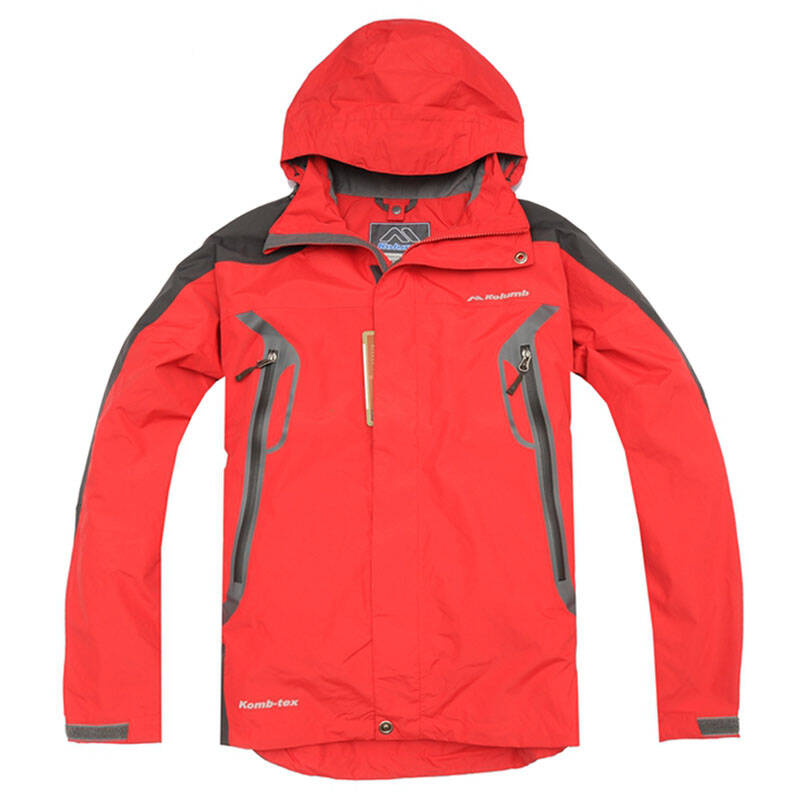 哥仑步kolumb男子户外运动曼索两层压胶冲锋衣 104193 红色 3xl