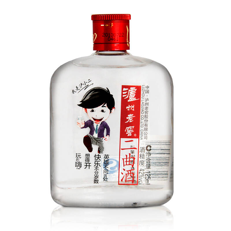 泸州老窖 二曲酒42度125ml 中度白酒