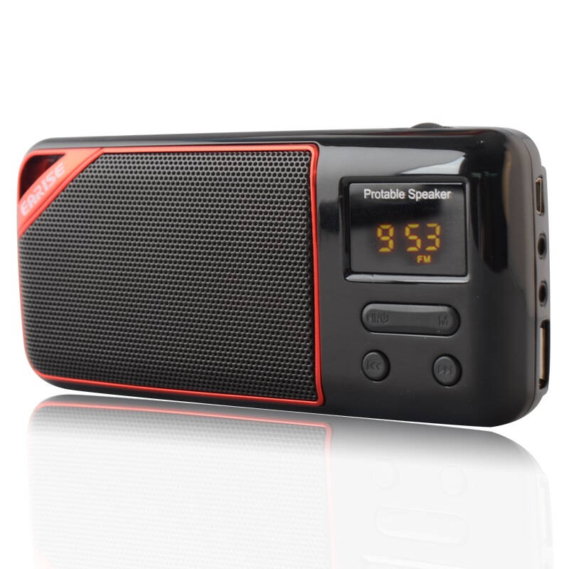 雅兰仕(earise) ep-320 便携插卡音箱 黑色 自营