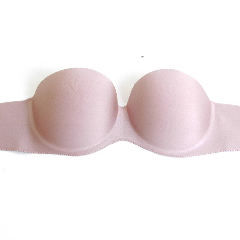 洛黛尔无痕上托聚拢半节围隐形文胸 无肩带胸罩 yxw120033 灰色 b杯