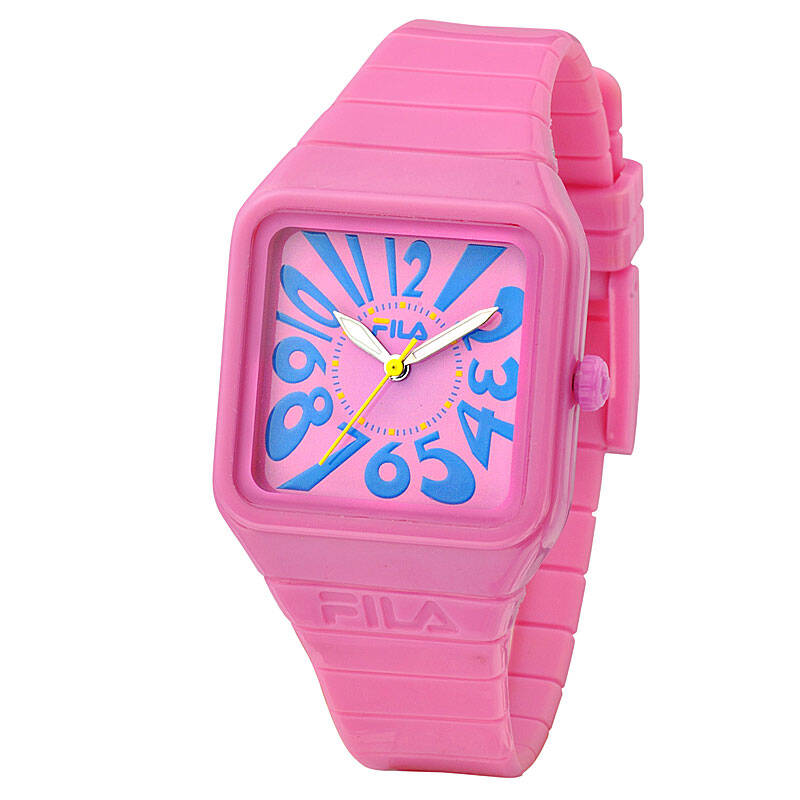fila斐乐 清晰细致刻度简约条纹儿童手表 意大利时尚可爱卡通男孩女孩