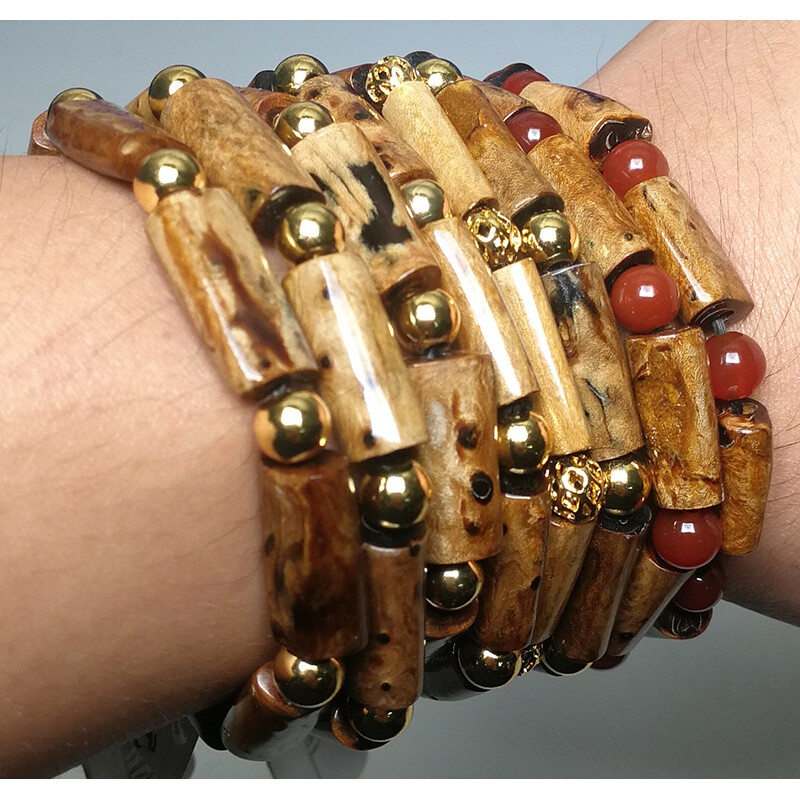 一北天然海柳血柳随形手串佩戴盘玩念珠手链男女手链收藏保真8颗宽版