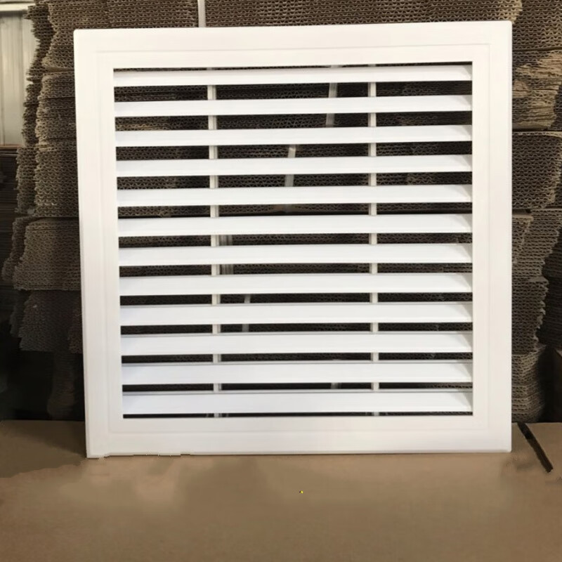 400塑料方形通风口百叶窗排风口防雨百叶单层出风口吊顶检修口 开孔