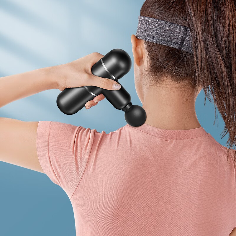 adking筋膜枪迷你肌肉按摩器mini健身放松器电动按摩机颈膜枪 玛瑙红