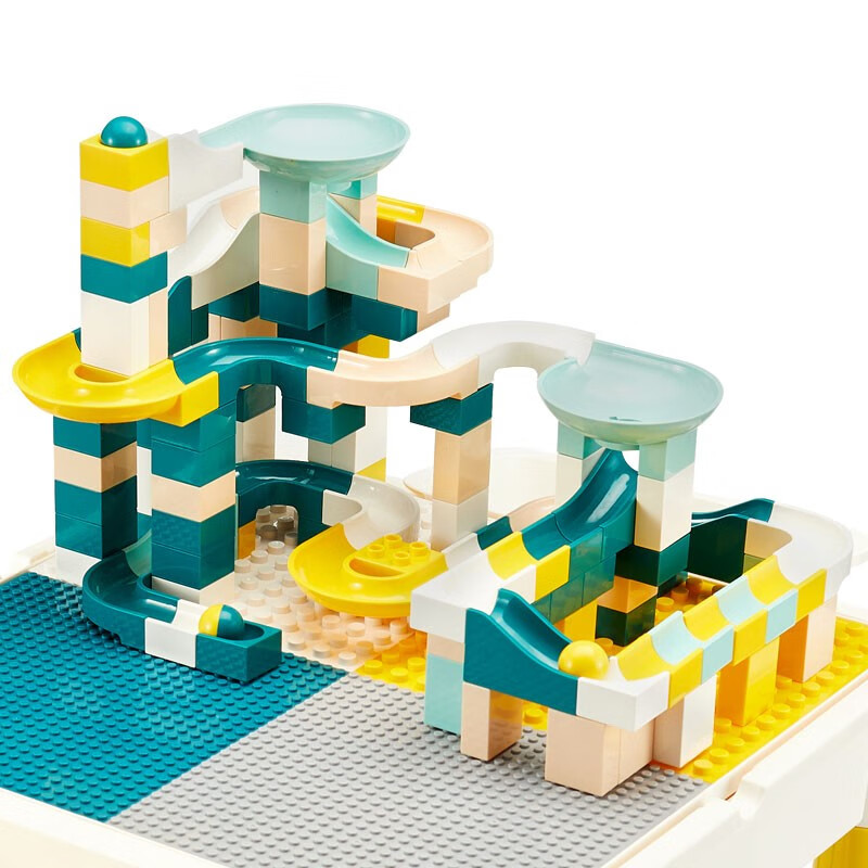 奥迪双钻(auldey)儿童中颗粒积木143颗粒轨道拼搭拼装 男孩女孩玩具5