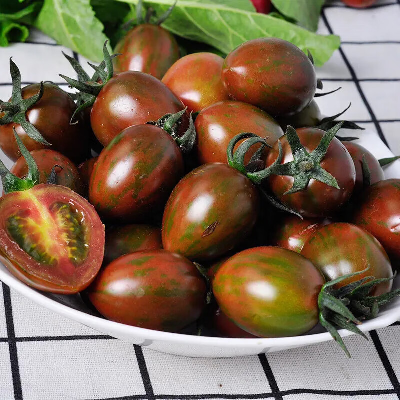 铁皮新鲜迷彩小番茄水果圣女果西红柿5斤