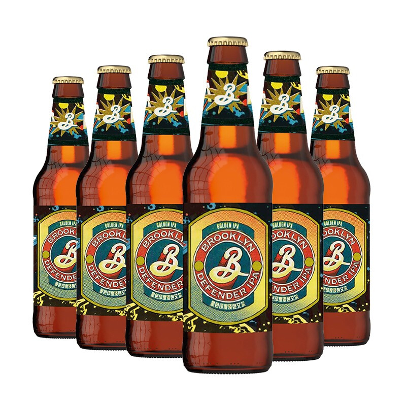 布鲁克林(brooklyn)啤酒 捍卫者印度淡色艾尔 精酿啤酒 330ml*6 礼盒