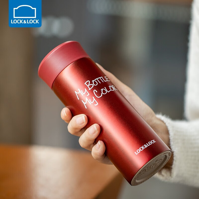 乐扣乐扣(lock&lock)缤纷保温杯 lhc4014r红色 *2件