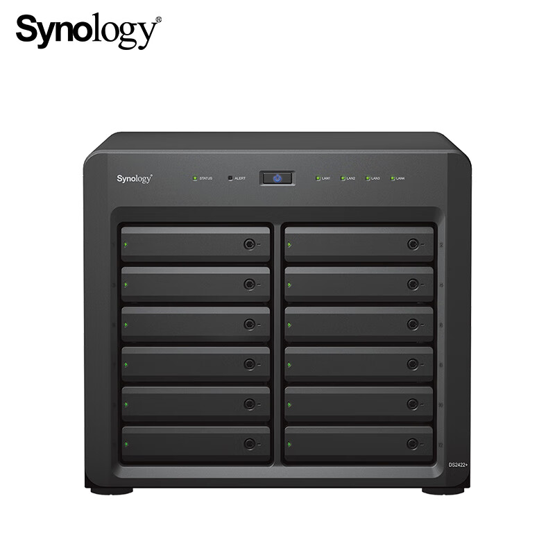Synology群晖 DS2422+ 12盘位网络存储服务器NAS主机 （含12块HAT 5300-16T专用硬盘）