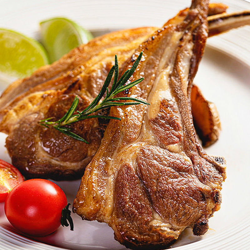 羊排新鲜肋排烧烤用法式羔羊排战斧冷冻现杀羊肋排肉批发清真食品青封