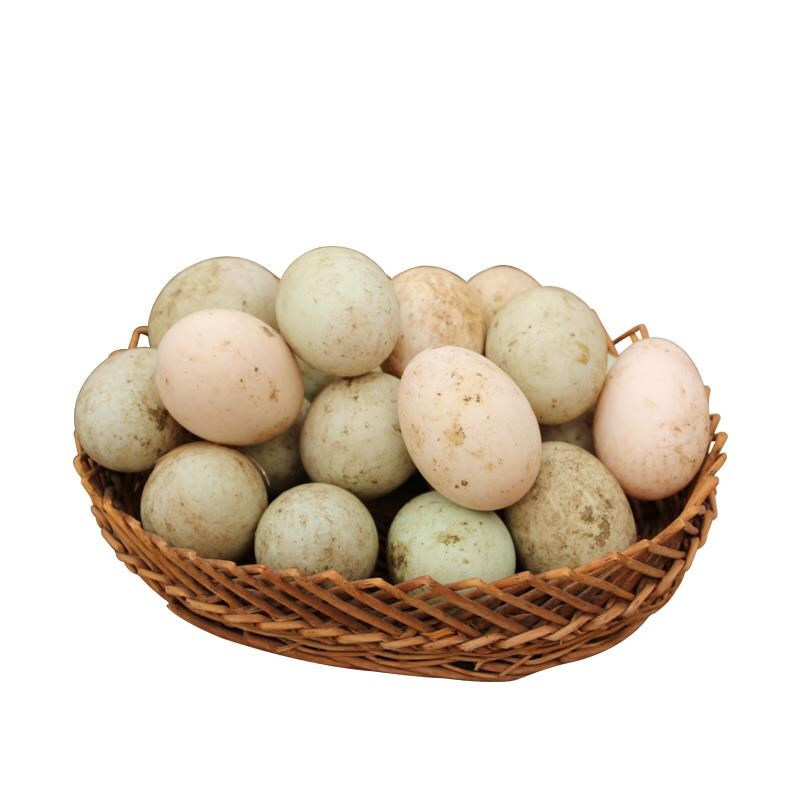 生鲜土鸭蛋新鲜家养青皮壳鸭蛋海绿壳番鸭蛋非双黄特大生轻鲜 20枚