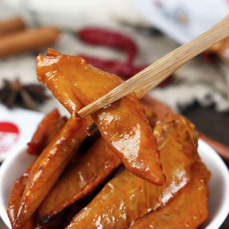 【618抢先购】上海可发 乡下香多味翅尖鸡尖五香微辣香辣卤味即食熟食