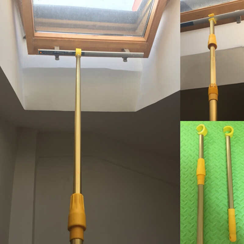 天窗拉杆平开窗斜屋顶面阁楼地下室门窗户辅助伸缩开关把手拉手拉卡座