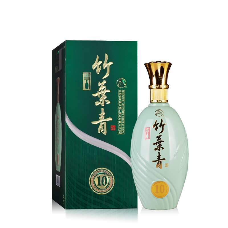 山西杏花村汾酒竹叶青酒 38度10版500ml单瓶装 *2件
