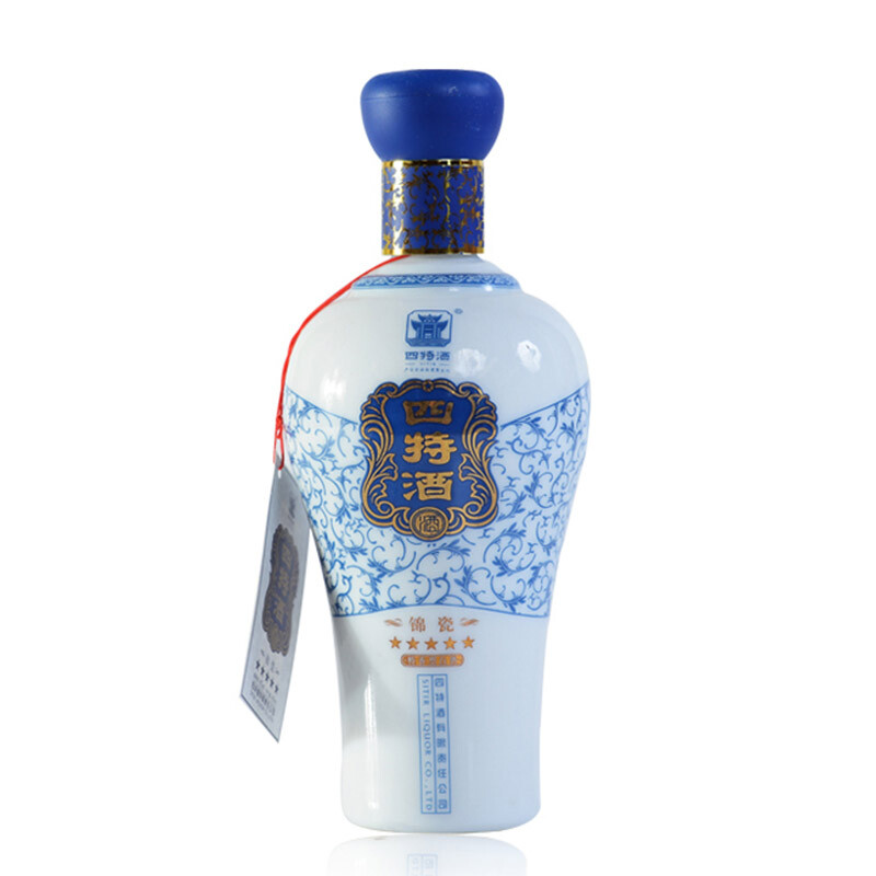 四特酒 白酒 锦瓷 五星 特香型 52度 460ml 单瓶装