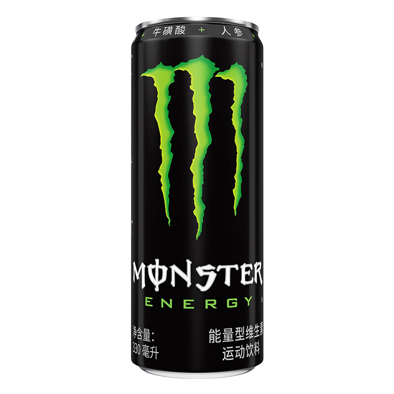 魔爪monster维生素饮料运动饮料330ml24罐整箱装可口可