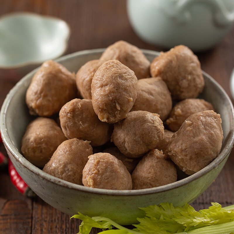 桂冠 牛肉丸 300g 国产 牛肉丸 丸子火锅食材烧烤煮汤麻辣烫关东煮 *3