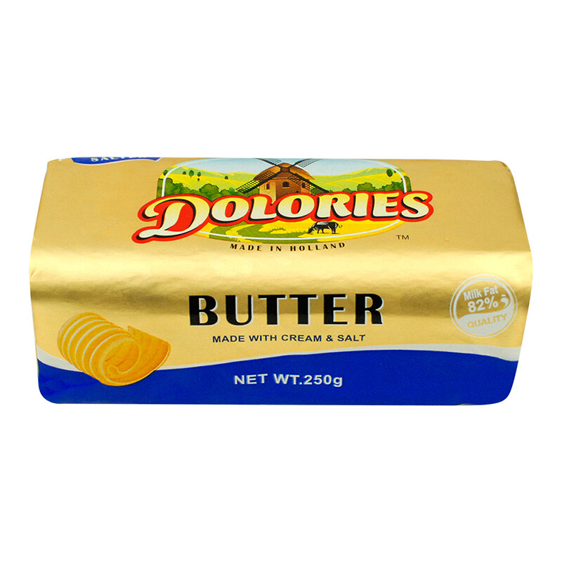德洛丽丝dolories 发酵动脂黄油卷 有盐 250g 荷兰进口 早餐面包 甜品