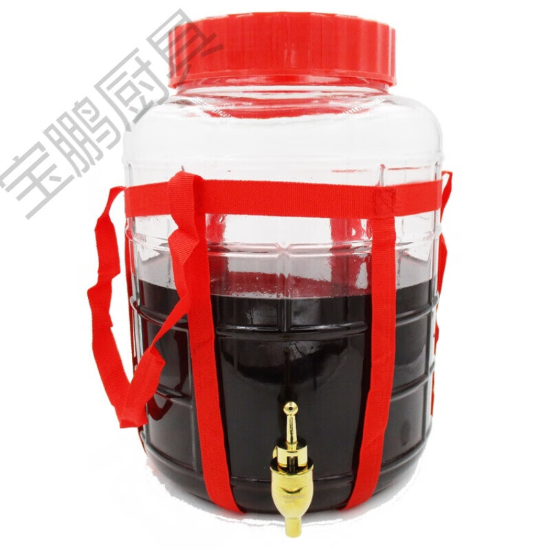 自酿葡萄酒发酵桶 酵素桶玻璃自酿罐大号泡酒葡萄酒酿酒罐发酵罐自动