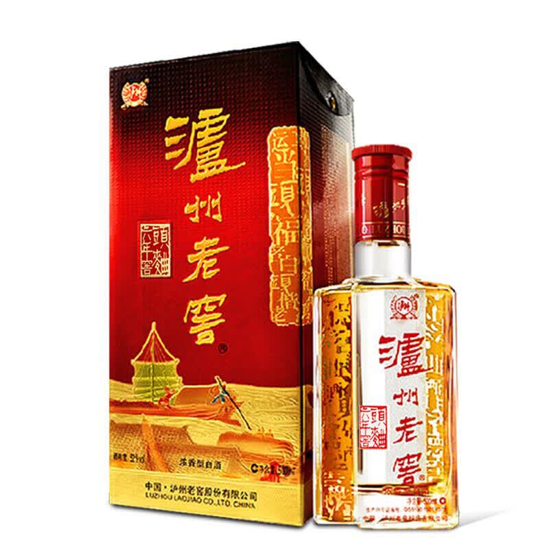 泸州老窖 六年陈/六年窖头曲 52度 浓香型白酒 500ml